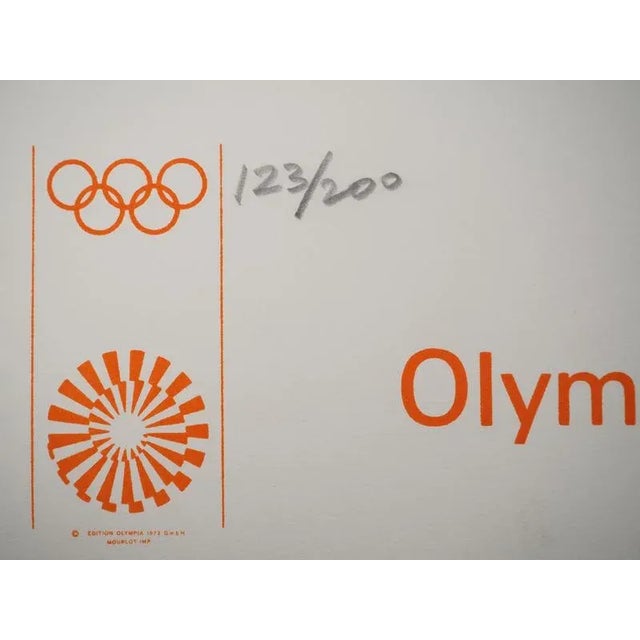 Pierre Soulages, Munich Olympic Games, 1972, Lithograph For Sale - Image 7 of 11