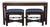 Hickory Chair Banded Mahogany Traditional Chippendale 51" Accent Sofa Table W. Two Benches 150-10 For Sale