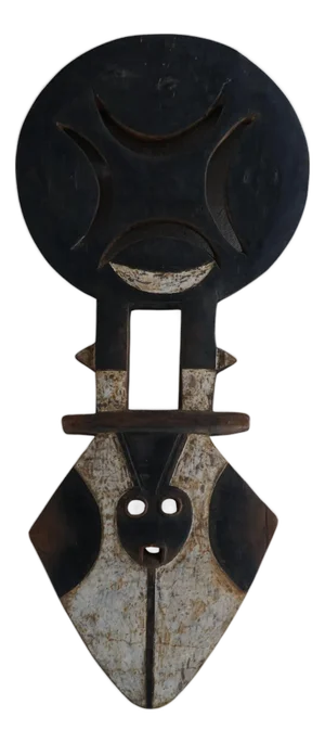 Carved Wood Nafana Bedu Plank Mask, 1950s