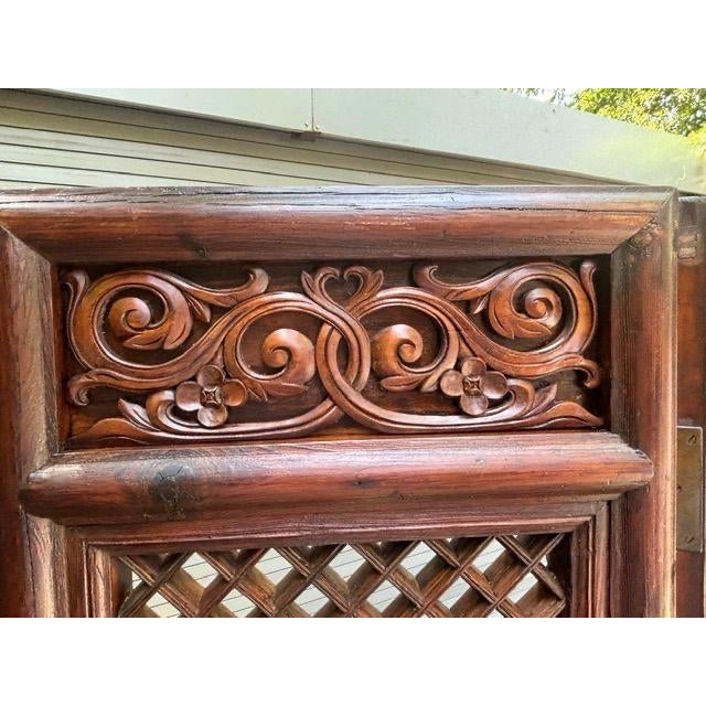 Early 19th Century Antique 6 Panel Wooden Screen For Sale - Image 5 of 10