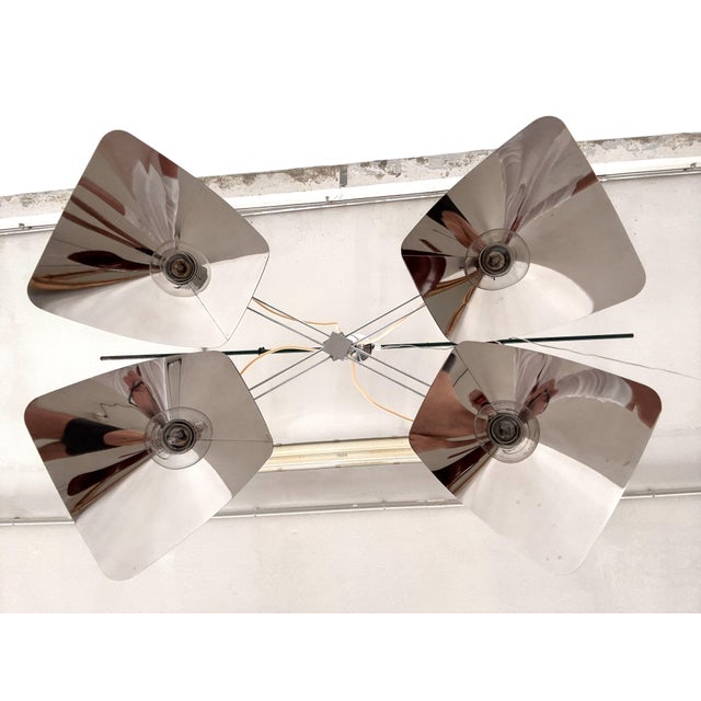 Mid-Century Modern Corolla Pendant Light in Chrome from Giovanni Grignani, Italy, 1970s For Sale - Image 14 of 18