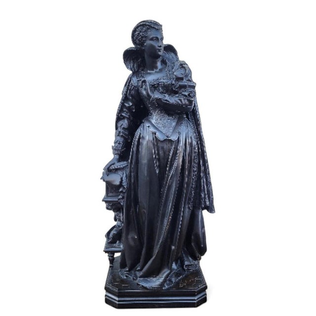 Mathurin Moreau, Mary Stuart, 19th Century, Bronze For Sale - Image 15 of 15