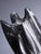 Hand-Carved Orthoceras Fossil Sculptures in Black Limestone, Morocco, Set of 2 For Sale - Image 13 of 15