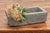 Raw, elemental, and immovable—this vintage hand-carved granite basin is a rare artifact sourced from the rugged rural...