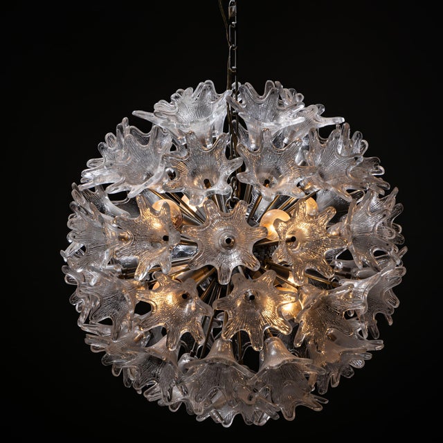 Murano Glass Chandelier by Paolo Venini, Italy, 1960s For Sale In New York - Image 6 of 11