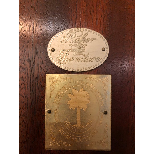 American Chippendale Mahogany Tea Table With Scrolling Edge Tilting Over a Birdcage, Carved Stand Over Cabriole Legs Ending in Ball and Claw. Mid-20th Century For Sale - Image 3 of 3