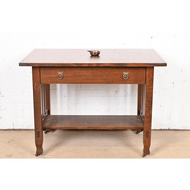 Roycroft Arts & Crafts Hammered Copper Ashtray For Sale - Image 9 of 10