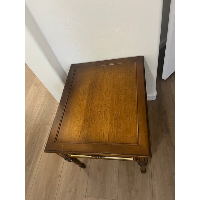 Vintage Lenoir House by Broyhill End Table. This side or end table is from the mid-20th century, likely from the 1960s or...