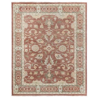 Contemporary Traditional Flatweave Beige Rug "Vinerose" by Doris Leslie Blau For Sale