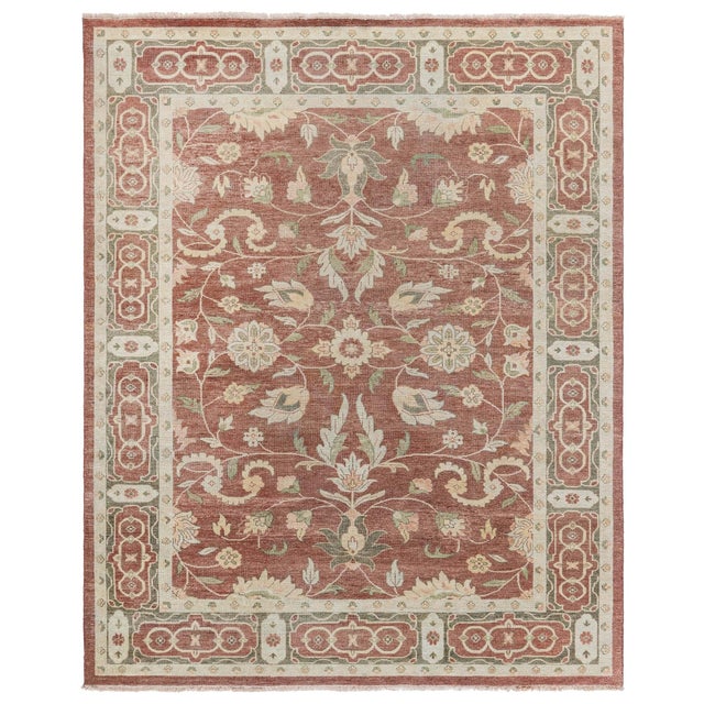 Contemporary Traditional Flatweave Beige Rug "Vinerose" by Doris Leslie Blau For Sale
