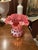 Bubble Gum Fenton Cranberry Coin Dot Ruffled Vase - Mid 20th Century Art Glass For Sale - Image 8 of 8