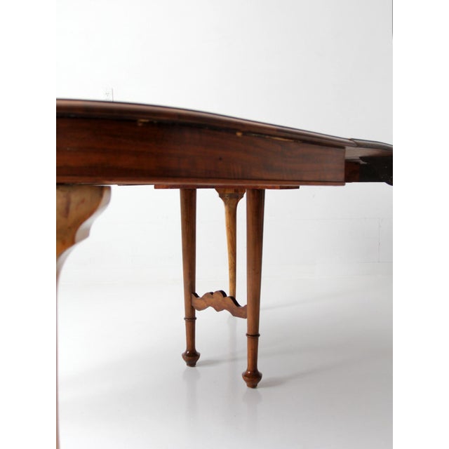 Antique Queen Anne Revival Extension Dining Table For Sale - Image 12 of 18