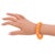 This is a stunning milky orange papaya Bakelite carved bracelet bangle. It features a spacer domed shape with deep...