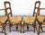 Antique French Country Carved Ladder Back Rush Seat Dining Chairs, Set of 4 For Sale - Image 16 of 18