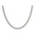10k White Gold 46-5/8 CTTW Lab-Grown Diamond Men's Necklace, 22 In For Sale
