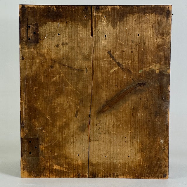 Epic 19th Century Painters Wooden Cupboard Box With Hand Painted Label and Construction For Sale - Image 14 of 17