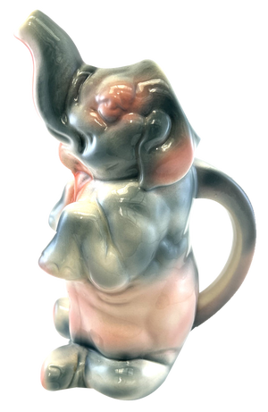 Elephant Majolica Pitcher from Saint Clement