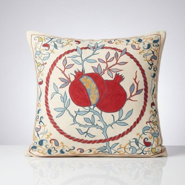 New Hand-Embroidered 100% Silk Cushion Cover – Authentic Uzbek Textile Art Elevate your home décor with this exquisite...