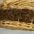 Wood Vintage Oval Natural Wicker Gathering Basket With Handle, Moss Decoration For Sale - Image 7 of 15