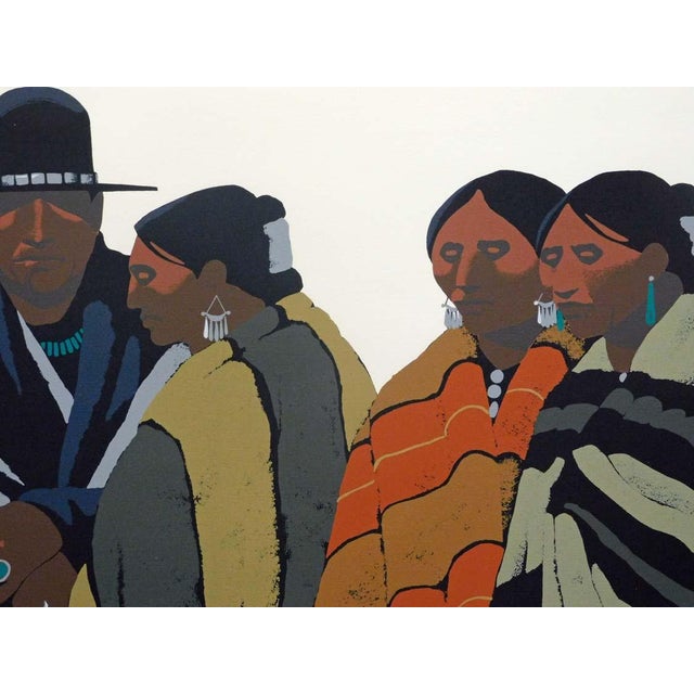 Impressionist Louis De Mayo "The Relatives" Hand Signed Limited Ed Art Serigraph For Sale - Image 3 of 7