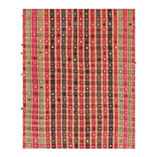 Vintage Jajim Qashqai Persian Kilim With Colorful Dots and Stripes - Rug & Kilim For Sale