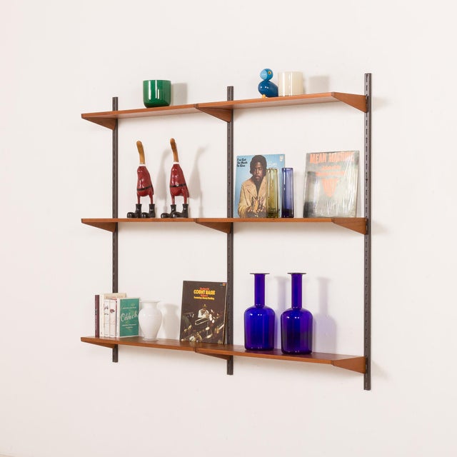 Vintage Teak Shelving Unit by Kai Kristiansen for FM Mobler, 1960s, in Restored conditions. Designed 1960 to 1969 This...