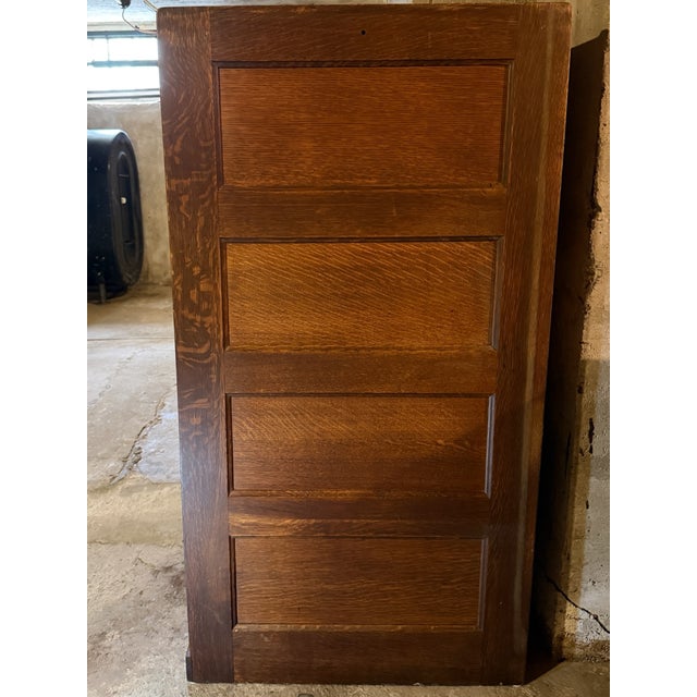 Antique Macey 4 Drawer Tiger Oak Filing Cabinet For Sale In New York - Image 6 of 8