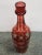 Late 19th Century C. 1880 Bohemian Ruby Flash Glass Stars/Floral Motifs Decanter For Sale - Image 5 of 9