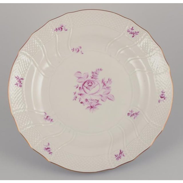 Mid 20th Century Dinner Plates from Herend, Hungary, Set of 4 For Sale - Image 5 of 9