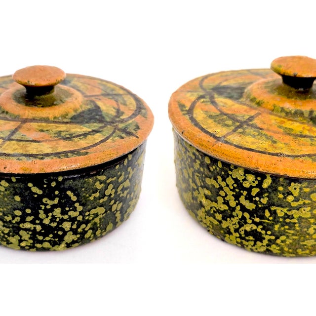 Ceramic 1960s Bitossi for Rosenthal Netter Glazed Ceramic Bowl With Lid Designed by Aldo Londi For Sale - Image 7 of 16