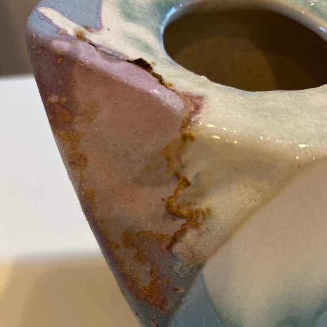 Mid-Century Modern Tony Evans Original Vintage “Ancient Sands” Signed Pottery Vase For Sale - Image 3 of 11