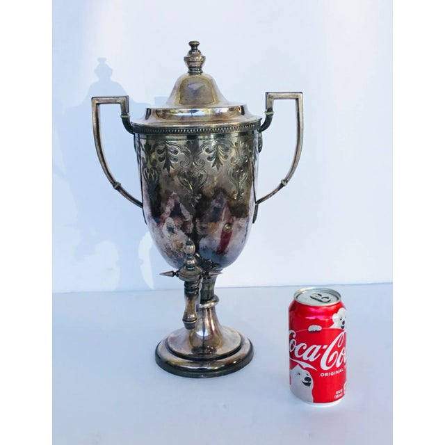 Antique Silver Plated Urn For Sale In Atlanta - Image 6 of 7