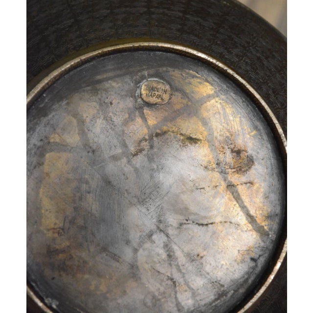 Metal Japanese Edo Period Bronze and Cloissonne Vase For Sale - Image 7 of 10