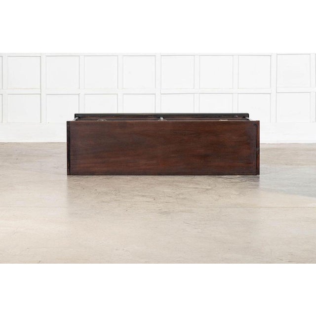 Wood 19th Century English Ebonised Mahogany & Pine Shop Counter, 1890s For Sale - Image 7 of 16