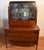We are pleased to offer this beautiful set of Antique English Hepplewhite low dresser and high dresser with mirrors, from...