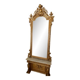 Antique French Mirrors-Set of Two (2) For Sale