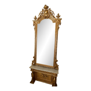 Antique French Mirrors-Set of Two (2)