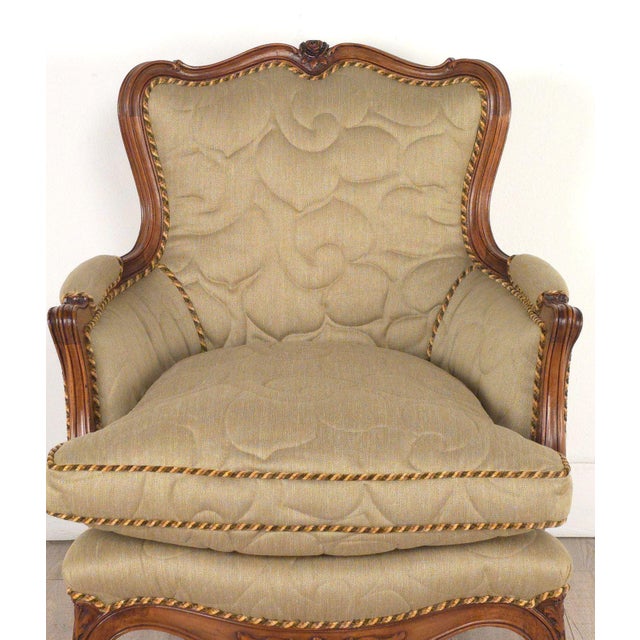 Italian Fruitwood Bergère, Circa 1970 For Sale - Image 11 of 15