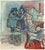 Watercolor drawing on paper. Hand signed lower left. Very good condition. This piece is attributed to the mentioned...