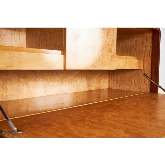 Brown Art Deco Secretaire by Jindrich Halabala for Up Závody, 1930s For Sale - Image 8 of 18