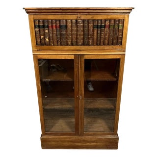 Napoleon III Notary's Display Bookcase with Hidden Secretary, 1850s For Sale
