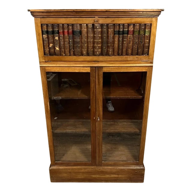 Napoleon III Notary's Display Bookcase with Hidden Secretary, 1850s For Sale
