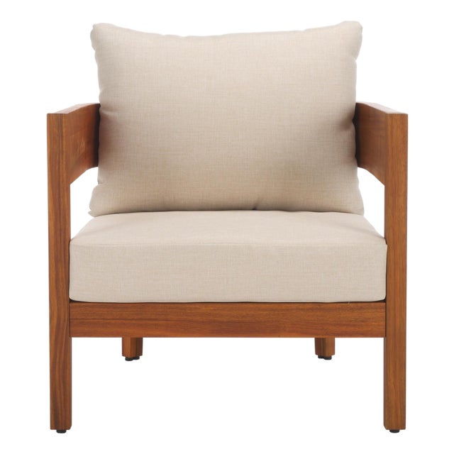 Theo Club Chairs in Natural/Taupe, Set of 2 For Sale