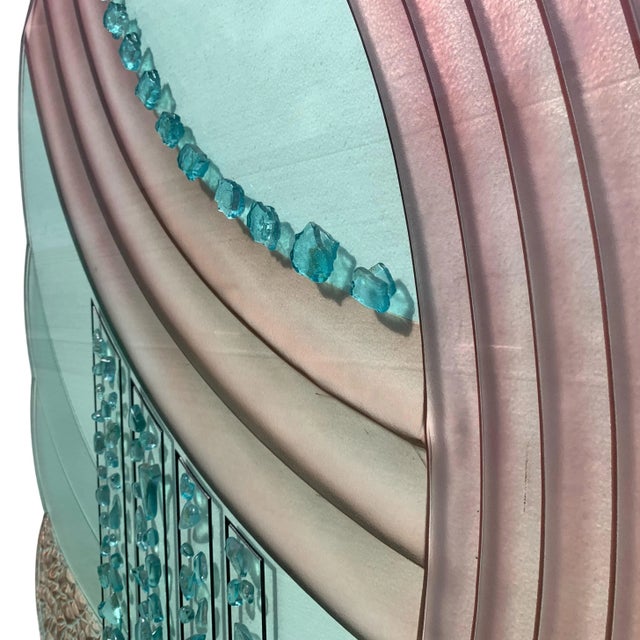 Transparent 1990s Giz Studio Massive Art Deco Glass Floor Sculpture For Sale - Image 8 of 11