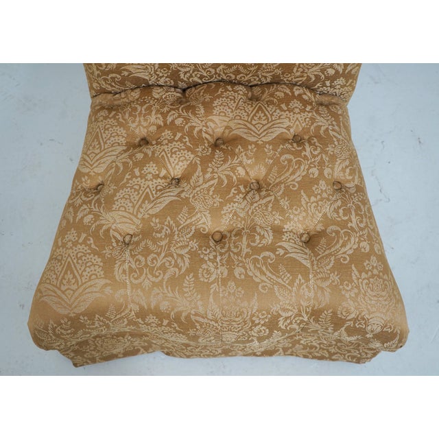 Pair of Tufted Rolled Back Lounge Chairs For Sale - Image 9 of 18