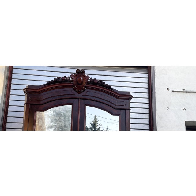 Brown French Palace Wardrobe in Mahogany, 1860 For Sale - Image 8 of 18