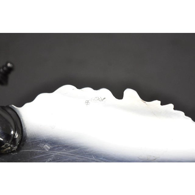 Antique Sheffield Victorian Silver Plated Large Twin Handle Serving Dish Platter For Sale - Image 15 of 16