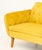 Contemporary Contemporary Yellow Velvet Upholstered Convertible Sofa For Sale - Image 3 of 8