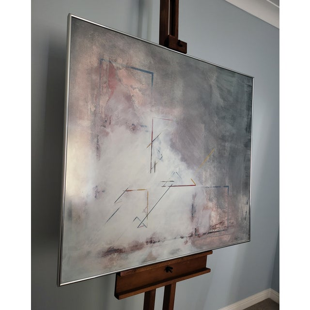 Modern Paul Fowler, Dry Grey: Linear Remains, 1981, Mixed Media, Framed For Sale - Image 3 of 18