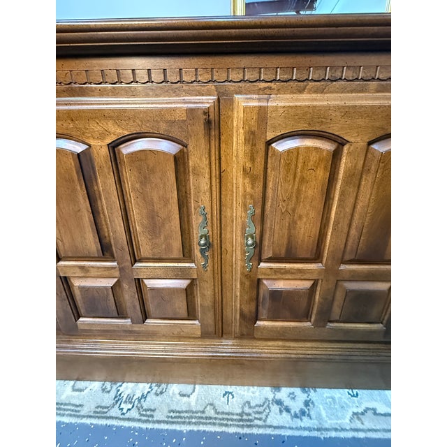 1980s Ethan Allen Classic Manor Sideboard For Sale - Image 11 of 12
